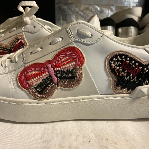 Valentino Multicolor Camo Butterfly Printed Sneakers, Size  Valentino Garavani stud butterfly sneakers - new